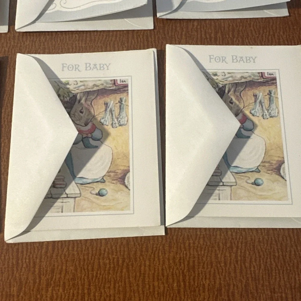Set Of 8 Vtg Beatrix Potter Small Cards 